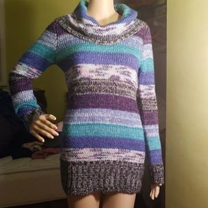 Bongo Shimmery Multicolored Acrylic Sweater